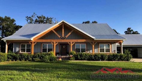 Barndominium Colors, Renovation Facade, Grill House, Metal Building House Plans, Metal House Plans, Metal Building Home, Pole Barn House Plans, Metal House, Shed Homes