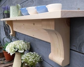 Kitchen Mantel, Kitchen Mantle, Floating Mantel Shelf, Painted Shelf, Shelf Fireplace, Wooden Mantle, Corbel Shelf, Wooden Mantel, Fireplace Mantel Shelf