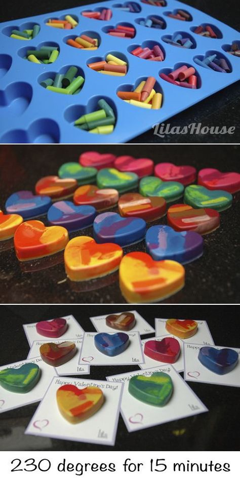 Homemade rainbow crayons Crayon Crafts, Crayon Heart, Crayon Art, Melting Crayons, Valentine Day Crafts, Summer Crafts, Toddler Crafts, Craft Activities, Diy Crafts For Kids