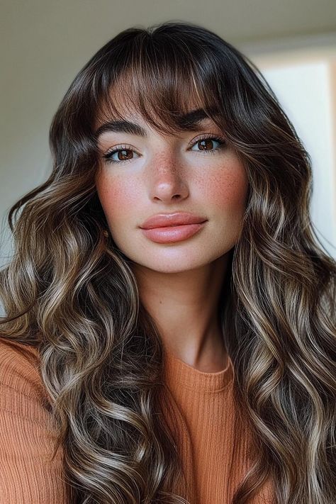 wavy hairstyles, effortless everyday look, versatile hairstyles Messy Look, Wavy Layers, Soft Bangs, Messy Waves, Layers And Bangs, Wavy Curls, Wavy Haircuts, Wavy Style, Wavy Hairstyles