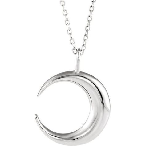 Handmade item Pendant height: 19.5 mm Pendant width: 15 mm Necklace length: 18 Inches Material: Silver Gold Crescent Moon, Crescent Moon Pendant, Crescent Moon Necklace, Moon Pendant, Moon Necklace, Crescent Moon, Crescent, Cable, Moon