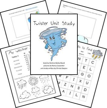 Tornado Unit Study, Tornado Safety, Homeschool Units, Weather Worksheets, Study Printables, Unit Studies Homeschool, Weather Words, Weather Unit, Shape Books