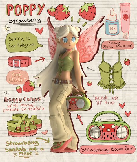 Poppy Peach Riot, Peach Riot Poppy, Peach Riot Rise Up, Peach Riot Art, Peach Riot Punk Fairy, Peach Riot Figures, Libby Frame, Peach Riot, Kawaii Figurine