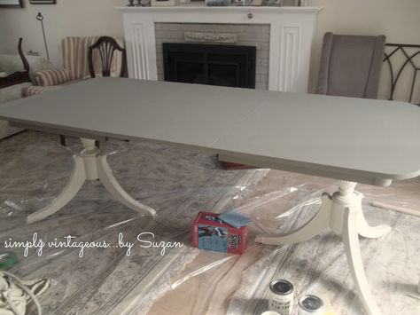 Painting a Mahogany Antique Dining Set Dining Room Set Makeover, Update Dining Room, Antique Dining Set, Dining Set Makeover, Painted Dining Room Table, Upcycled Furniture Before And After, Dining Table Makeover, Mahogany Dining Table, Custom Painted Furniture