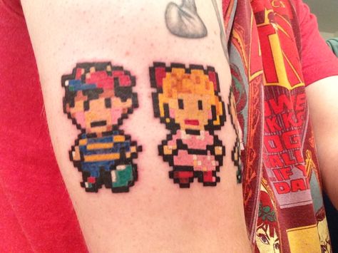 Earthbound Tattoo, Gamer Tattoos, Original Tattoos, 8 Bit, New Tattoos, I Tattoo, Cool Tattoos, Tattoo Ideas, Google Search