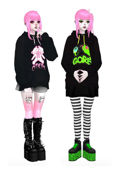 Pastel Goth Sims 4 Cc, Sims 4 Pastel Goth Cc, Goth Sims 4, Extra Clothes, Cc Mods, Purple Hoodie, Ts4 Cc, Cc Finds, Sims 4 Cc