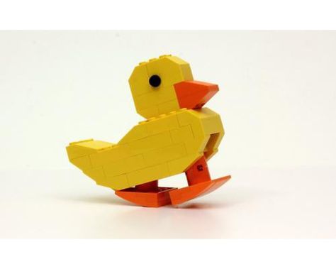 Lego Duck, Lego Wall Art, Lego Wall, Lego Animals, Lego Modular, Duck Toy, Lego Architecture, Building Instructions, Lego Instructions