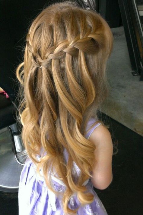 20 Hairstyles For Jr Bridesmaids For Perfect Looks School Dance Hair, Flower Girl Wedding Hair, Junior Bridesmaid Hair, Wedding Hairstyles For Girls, To Braids, Kids Hairstyles For Wedding, Jr Bridesmaid, Dance Hair, Toddler Hairstyles