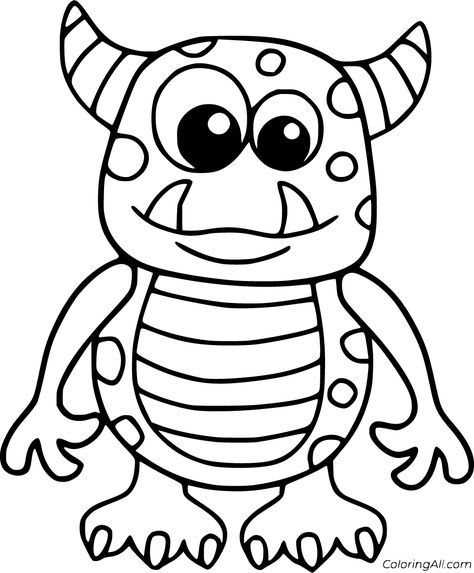 18 free printable Scary Monster coloring pages in vector format, easy to print from any device and automatically fit any paper size. Halloween Toddler Coloring Pages, Toddler Halloween Coloring Pages, Free Color Pages Printables, Preschool Halloween Coloring Pages, Monster Drawing Easy, Monster Coloring Pages For Kids, Coloring Wallpaper, Kindergarten Halloween, Friendly Monster