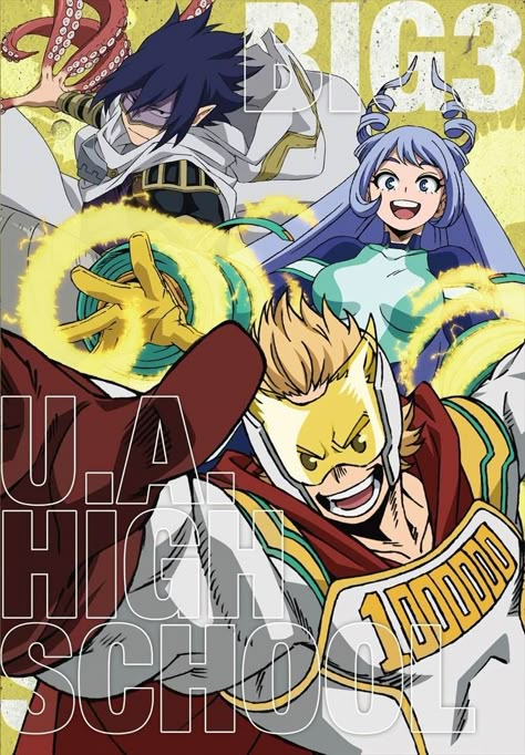 The Big Three Mha, Big Three Mha, Mha Big 3, Nejire X Tamaki, Itsuka Kendo, Mirio Togata, Nejire Hado, Hero Quotes, Tamaki Amajiki