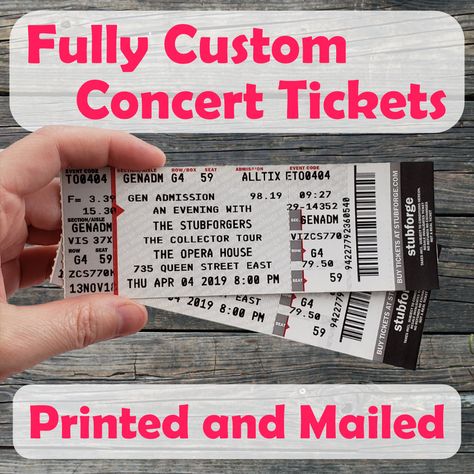 Stubforge.com Fake Concert Ticket, Pumpkin Carving Party Invitations, Diaper Party Invitations, Football First Birthday, Combined Birthday Parties, Custom Tickets, Bunny Invitations, Wild One Birthday Invitations, Confirmation Invitations