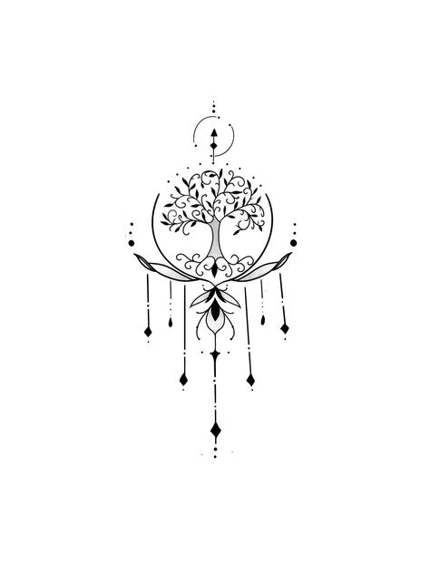 Healing Tree Tattoo, Tree Of Life Wrist Tattoos For Women, Nature Shoulder Tattoos For Women, Gaia Symbol, Women Chest Tattoo, Remembrance Tattoos, Chest Tattoos For Women, Tree Of Life Tattoo, Spiritual Tattoos