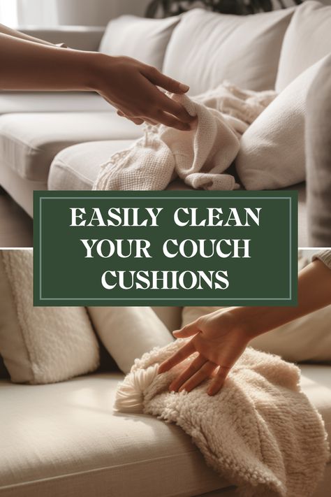 Cleaning couch cushions that can't be removed doesn't have to be a hassle. Discover 10 simple steps to refresh your living space and make those cushions look new again! From using mild soap and warm water to checking for stains and performing proper techniques, we cover everything you need to know. Say goodbye to grime and hello to a comfy, inviting couch! Achieve results that not only make your furniture feel fresh but also enhance the look of your entire room, creating a cozy atmosphere at home. Clean Couch Cushions, Cleaning Leather Couch, Types Of Couches, Microfiber Couch, Leather Couches, Room Makeover Ideas, Clean Couch, Essential Oils Cleaning, Diy Cleaning Solution