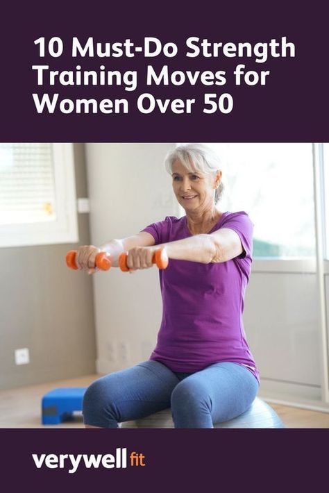 Research has shown that exercise can slow down the physiological aging clock; check out these 10 strength training moves for women over 50.