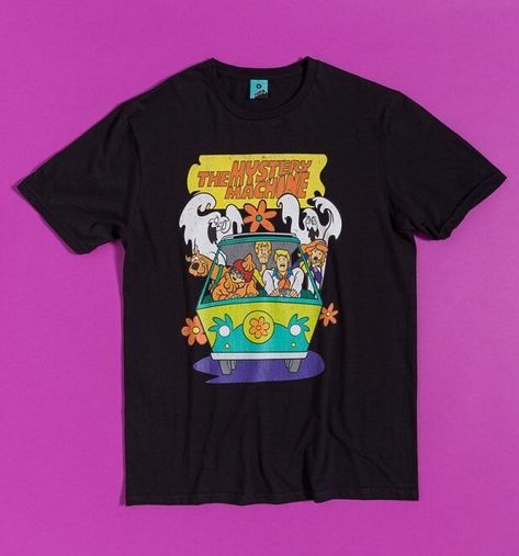 Official Scooby-Doo Mystery Machine Black T-Shirt Scooby Doo Tshirt, Scooby Doo Mystery Machine, Spooky Cartoon, Beatles Magical Mystery Tour, Shaggy Scooby Doo, The Mystery Machine, Shaggy And Scooby, Scooby Snacks, Mystery Machine