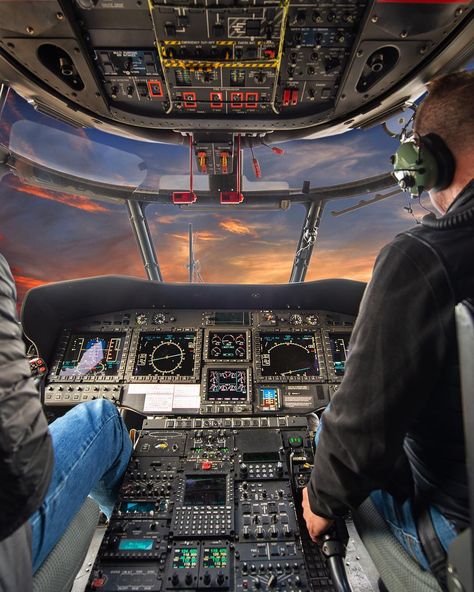 Inside the cockpit of an Air Center Helicopters Airbus H225, photographed by Dan Megna. Following up on our video from yesterday, we've… Helicopter Cockpit, Airbus Helicopters, Helicopter, Sci Fi Spaceship, Cute Animals, Photographer, Animals