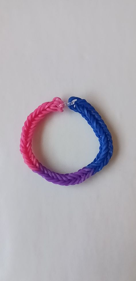 colors: dark blue, purple, and pink Heartstopper Bracelet, Bi Bracelet, Bisexual Bracelet, Lgbtq Bracelet, Diy Wire Bracelet, Bisexual Jewelry, Lgbt Bracelet, Pony Bead Bracelets, Pride Bracelet