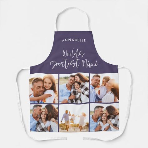 Mothers Day Apron, Modern Apron, Mother Days, Modern Aprons, Mom Photos, Elegant Photo, Holiday Design Card, Printed Aprons, Apron Designs