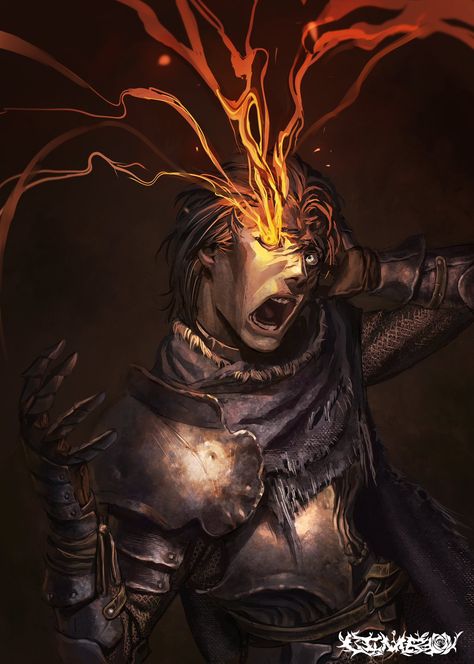 Dark Souls Artwork, Chaos Lord, Soul Game, Dark Souls Art, Flame Art, 다크 판타지, Dark Soul, Elden Ring, Bloodborne