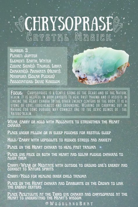 Chyroprase Crystal Meaning, Chrysoprase Crystal Meaning, Crystals For Autoimmune Disease, Charoite Crystal Meaning, Gem Meanings, Crysophrase Crystal, Chiastolite Crystal Meaning, Chakra Stones Chart, Chyroprase Crystal