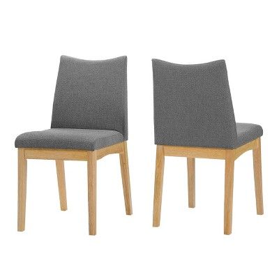 Dimitri Dining Chair (Set Of 2) - Christopher Knight Home : Target Dining Roo, Midcentury Modern Dining Chairs, Oak Dining Chairs, Parsons Chairs, Christopher Knight, Upholstered Side Chair, Fabric Dining Chairs, Christopher Knight Home, Upholstered Fabric