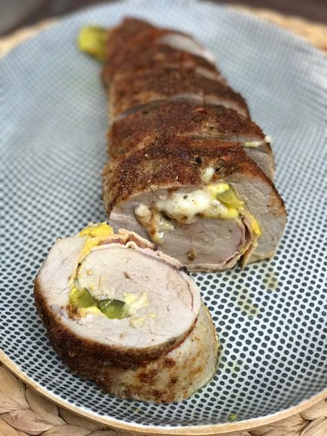 Cuban Stuffed Pork Tenderloin, Cuban Pork Tenderloin Recipes, Cuban Pork Tenderloin, Cuban Pork, Pork Tenderloin Recipe, Menu Recipes, Tenderloin Recipe, Stuffed Pork, Cuban Food