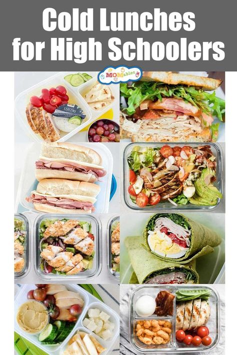 cold lunch ideas for high schoolers Fresh Lunch Ideas, Lunch Ideas For High Schoolers, Healthy Lunch For Teens, Cold School Lunches, Healthy Cold Lunches, Easy School Lunch Ideas, Cold Lunch Ideas, Kids Lunch Box Meals, Kids Packed Lunch