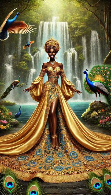 Mami Wata Art, Oshun Offerings, Oshun Y Yemaya, Orisha Oshun, Oshun Goddess, Yoruba Orishas, African Traditional Religions, Orishas Yoruba, African Symbols