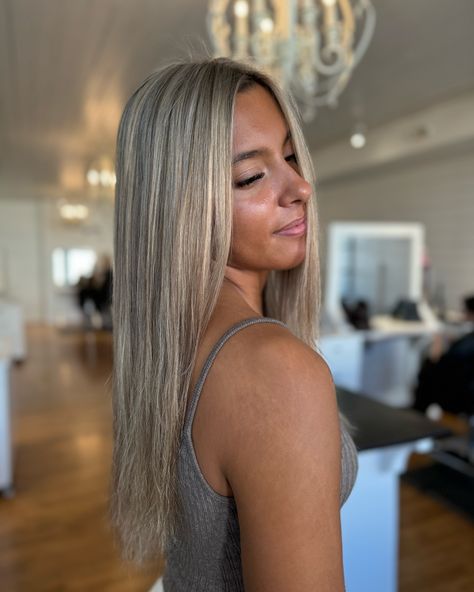 that blonde 🐚 #hairstylist #hairstylists #michiganstylist #mihairstylist #blonde #brunette #highlights #lowlights #livedinblonde #livedinhair #dimensionalblonde #rootsmudge #teasylights #balayage #haircut #holland #grandrapids #michigan Full Lowlights On Blonde Hair, White Blonde With Lowlights, Partial Blonde, Full Highlight, Blonde With Lowlights, Short Hair Cuts For Teens, Ashy Blonde Hair, Light Brunette, Brunette Hair With Highlights