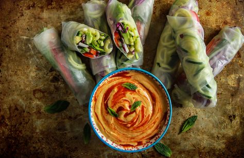 Recipe Index Archives - Heather Christo Mango Dipping Sauce, Summer Rolls Recipe, Recipes Snacks, Spiralizer Recipes, Savory Dishes, Vegan Sauces, Alfresco Dining, Vegan Eats, Tahini Sauce