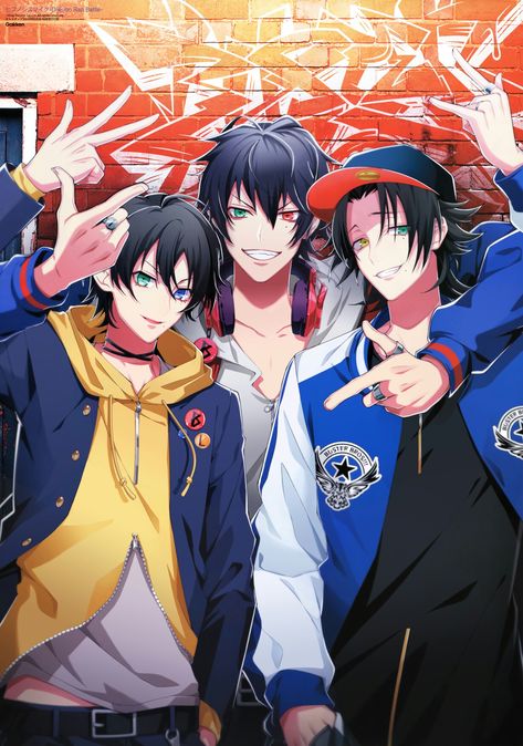 Jiro Yamada, Buster Bros, Anime Friendship, Hypnosis Mic, Cool Anime Guys, Rap Battle, Anime Baby, Anime Drawings Boy, Handsome Anime Guys