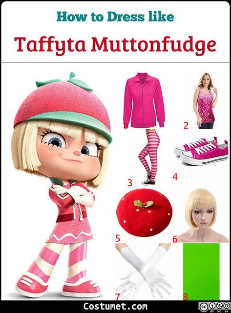 Costume Ideas With Pink Hair, Wreck It Ralph Racers Costume, Taffyta Muttonfudge Costume, Halloween Game Costumes, Penelope Wreck It Ralph Costume, Wreck It Ralph Girl, Penelope Wreck It Ralph, Wreck It Ralph Halloween Costume, Wreck It Ralph Cosplay