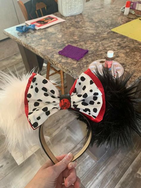 Cruella Ears, Mulan Ears, Disney Villain Ears, Disney Ears Cruella, Disney Ears Villains, Hades Ears Disney, Disney Villian Mouse Ears, Disneyland Ears, Disneyland Birthday