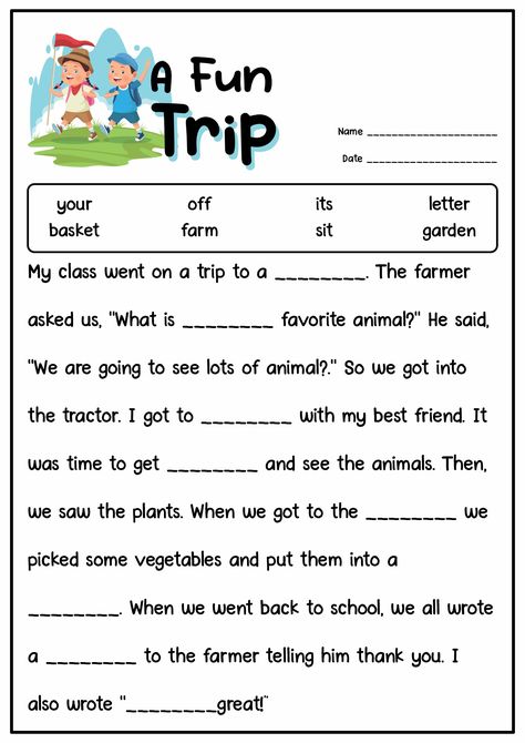 1st Grade Fill in the Blank Stories 2nd Grade Fill In The Blank, Cloze Test Reading Comprehension, Cloze Passages For 2nd Grade, Cloze Passage Worksheets 3rd Grade, Fill In The Blanks Worksheets For Kids, English 1st Grade Worksheets, Reading Worksheets For Grade 1, Reading Passages 1st Grade, Reading Comprehension Worksheets Grade 2