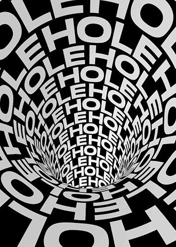 K Hole, Kinetic Typography, Typo Poster, Motion Poster, 타이포그래피 포스터 디자인, Typographic Art, Plakat Design, 3d Studio, Creative Typography