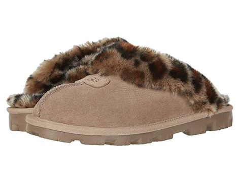 UGG Coquette | Zappos.com Ugg Coquette, Can Cozy, Leopard Slippers, Brown Slippers, Cozy Wear, Winter Attire, Funky Shoes, Girly Shoes, Shoe Inspo