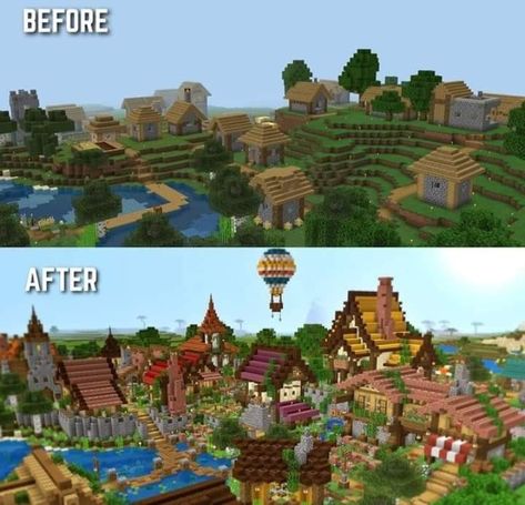 Minecraft Minecraft builds, Minecraft building, Minecraft ideas Building Minecraft Ideas, Blueprints Minecraft, Minecraft Medieval Village, Building Minecraft, Minecraft Kingdom, Minecraft Building Guide, Build Minecraft, Minecraft Village, Minecraft Houses Survival