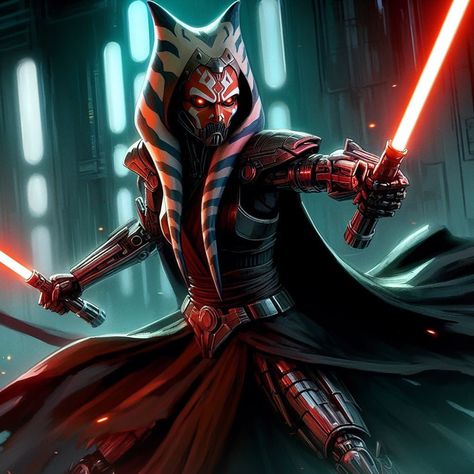 | Ahsoka Corrupted 🩸 #starwars #starwarstheclonewars #ahsoka #sith #revengeofthesith #clonewars #ahsokatano #starwarsconcept #aiimages… | Instagram Ahsoka Inquisitor, Dark Ahsoka, Star Wars Ahsoka Hot, Darth Maul Comic, Darth Vader Kylo Ren, Ashoka Tano, Star Wars Planets, Star Wars Sith, Jedi Sith