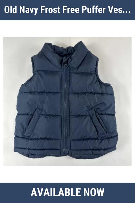 Old Navy Frost Free Puffer Vest Kids 18-24 Months Blue Fleece Lined Sleeveless | BUY IT NOW ONLY ON EBAY! | #Old #Navy #Frost #Free #Puffer #Vest #Kids #1824 #Months #Blue #Fleece #Lined #Sleeveless