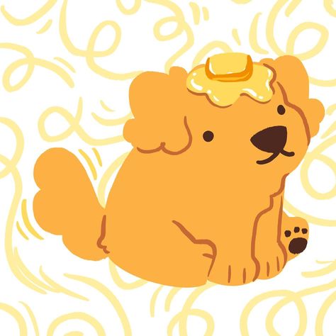 Butter dog …. Dog with the butter ✨ — #smallbusiness #merchartist #kidcore #cuteart #stickershop #shopsmall #00skid #90skid #nostalgia #stickercollector #giftideas #happymail #orderpacking #healingmyinnerchild #butterdog #doglover Dog Treat Drawing, Cavapoo Drawing, Kawaii Dog Drawing, Dog Doodles, Dog Character, Cute Dog Drawing, Colorful Stickers, Artsy Aesthetic, Dorm Wall Art