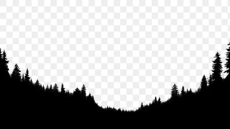 White Circle Png, Dark Forest Background, Black And White Forest, Black And White Circle, Circle Png, Pine Tree Silhouette, Forest Silhouette, Mountain Silhouette, White Forest