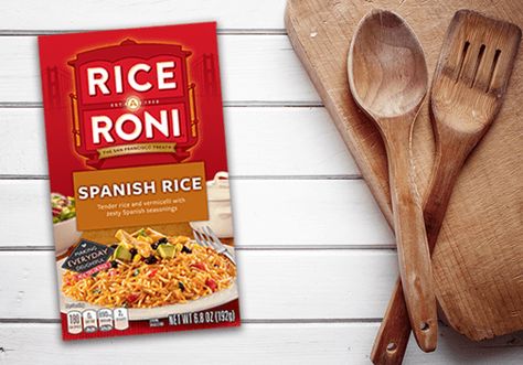 They don’t call it the Big Easy for nothin’. All you need is Hillshire Farm Smoked Sausage and Rice-A-Roni this quick meal idea. Colorful, zesty and satisfying, it’s a dish that always delivers BIG. Rice A Roni Spanish Rice Recipe, Toni Recipes, Recipe With Pork Chops, Brunch Skillet, Spanish Pork Chops, Curried Rice Salad, Recipe With Pork, Spanish Pork, Pasta Roni