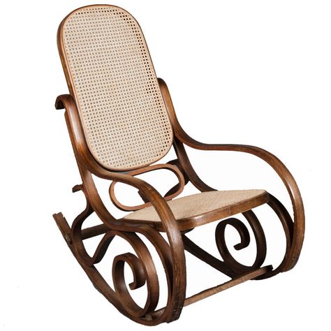 Thonet Bentwood Rocking chair | From a unique collection of antique and modern rocking chairs at https://www.1stdibs.com/furniture/seating/rocking-chairs/ Windsor Rocking Chair, Cane Rocking Chair, Budget Nursery, Bentwood Rocker, Bentwood Rocking Chair, Antique Rocking Chairs, Wood Rocking Chair, Chair Style, Decorating Tips