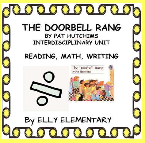 The Doorbell Rang is a children's book written and illustrated by Pat Hutchins. The story follows a group of children who eagerly anticipate eating freshly baked cookies, only to have their excitement turn to disappointment when more and more gu... The Doorbell Rang, Class Meetings, Algebraic Expressions, Ring Doorbell, Reading Lessons, Math Concepts, Reading Passages, Elementary Math, Graphic Organizers