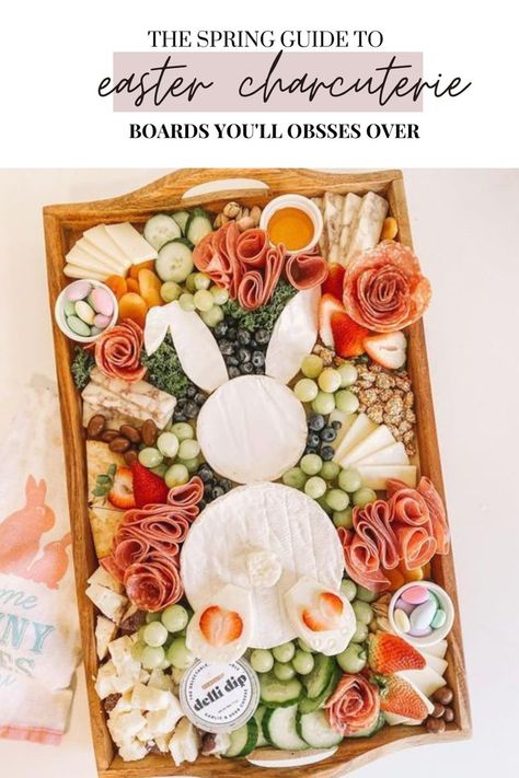 Easter Charcuterie Board Ideas, The Best Charcuterie Board, Best Charcuterie Board, Easter Hosting, Easter Charcuterie Board, Easter Platter, Easter Charcuterie, Plateau Charcuterie, Easter Party Food