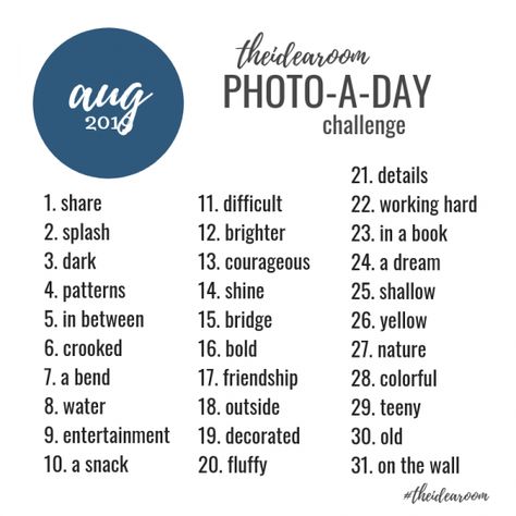 Photo Challenge Ideas, Instagram Challenges, 365 Photo Challenge, Challenge Instagram, Photo A Day Challenge, 30 Day Challenges, Photo Challenges, Photo Prompts, Instagram Challenge