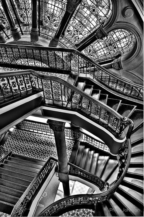 Victoria Building, Detail Arsitektur, Beautiful Stairs, Philip Johnson, Take The Stairs, Spiral Stairs, Stair Steps, Stairway To Heaven, Grand Staircase