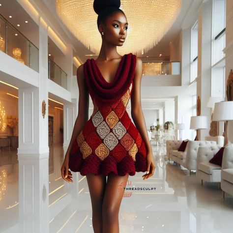 Lovely crochet dress inspirations to grace your day.💖💯😍. 🌼All contents on this page are the property of "Threadsculptor". 🌼Unauthorized… | Instagram Crochet Dress Outfits, Crochet Hood, Crochet Outfits, Crochet Skirts, Crochet Girls, Elegant Dresses For Women, Crochet Inspo, Crochet Items, Unique Crochet