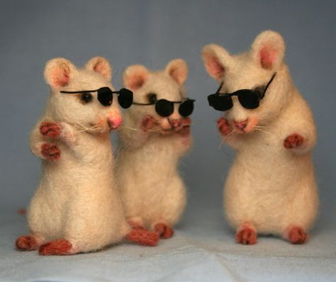 Melody Piper, 3 Blind Mice, Three Blind Mice, Felt Mouse, Of Mice And Men, House Mouse, Felting Tutorials, Nursery Rhyme, Cute Mouse