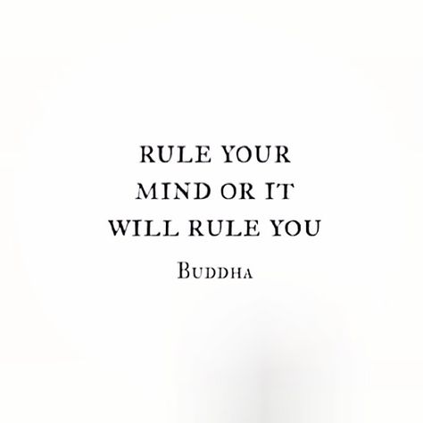 Rule your mind or it will rule you. ~Buddha  #mind #rule #yourself #quotes Quotes From Buddha, Power Of Mind Quotes, Power Of The Mind Quotes, Mindfullness Tattoos, Buddha Quotes Tattoo, Buddha Aesthetic, Buddhism Aesthetic, Your Mind Quotes, Spiritual Quotes Buddha